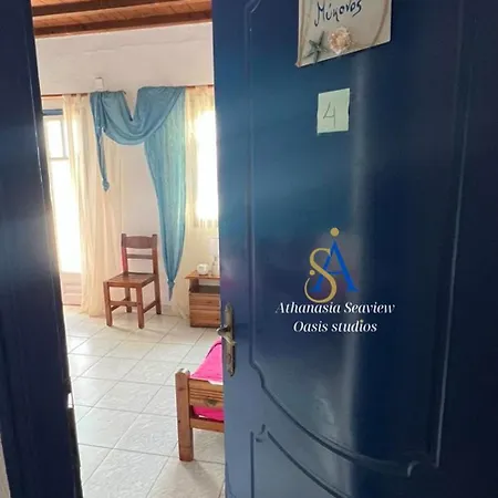 Mykonos Athanasia Seaview Oasis By The Port Apartment