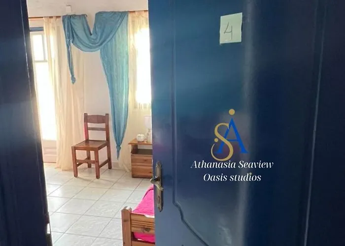 Mykonos Athanasia Seaview Oasis By The Port Lägenhet