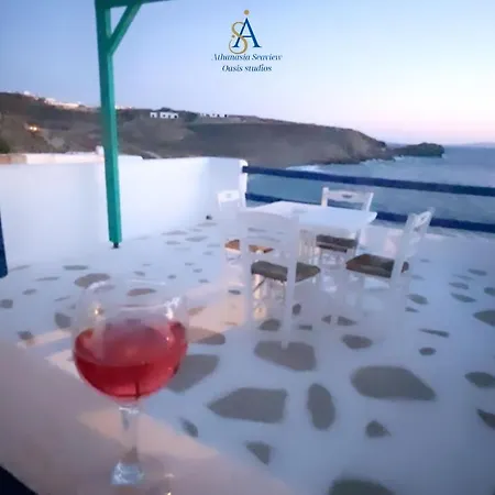 Mykonos Athanasia Seaview Oasis By The Port Appartement